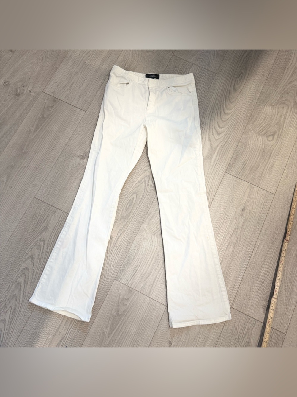 Boss White Slim Casual Flare Pants